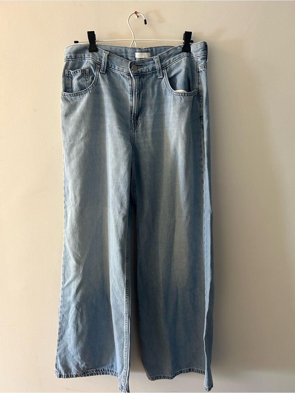 Uniqlo Light Blue Wide Leg Jeans 31 inside seam